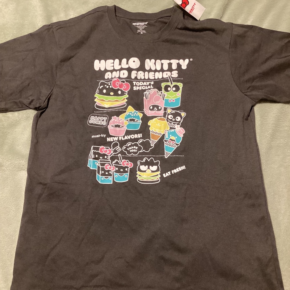 Hello Kitty and Friends t-shirt, grey, size XL, NWT